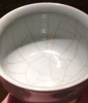 奉华汝瓷天青开片圆口杯