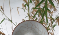 景德镇春山玉品汝瓷杯 已开片
